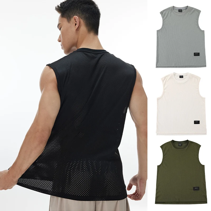 Sleeveless Undershirt - سترة رياضية كاجوال فضفاضة للرجال ،