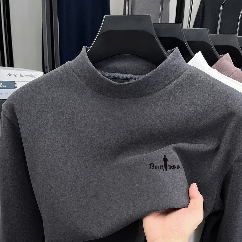 Base Layer Top - قميص رجالي مصمم بلون موحد وطبعة