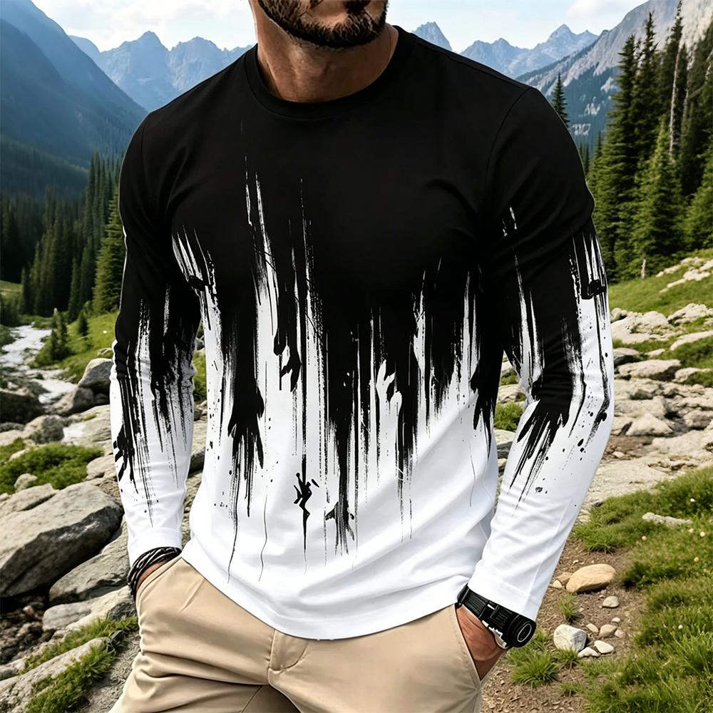 Base Layer Top - قميص رجالي بأكمام طويلة بتصميم متدرج