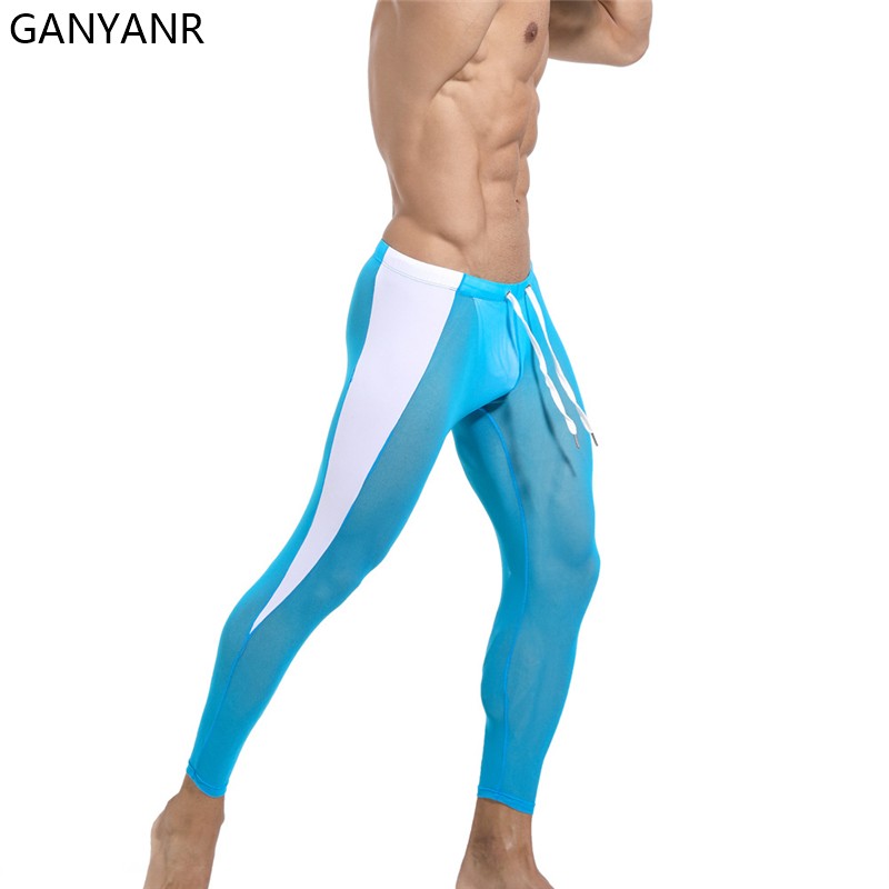 GANYANR-لباس ضيق للجري للرجال  - مراجعة Compression Long Pant وسعره