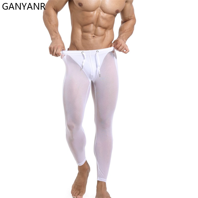 GANYANR-لباس ضيق للجري للرجال  - مراجعة Compression Long Pant وسعره