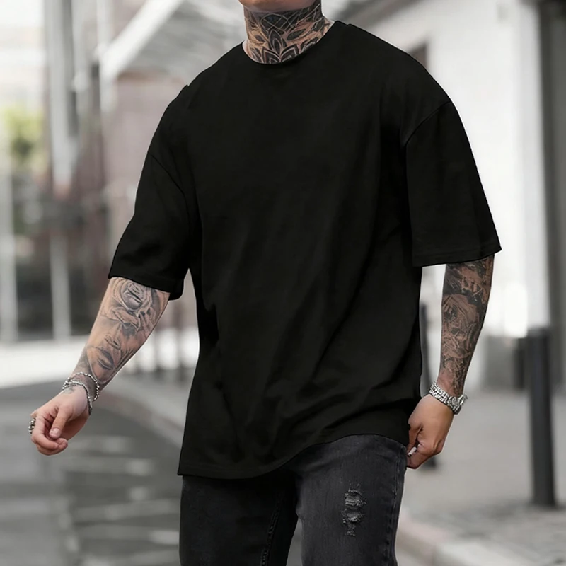 تي شيرت أسود ثقيل الوزن 450 جر - مراجعة Undershirt Crew Neck وسعره