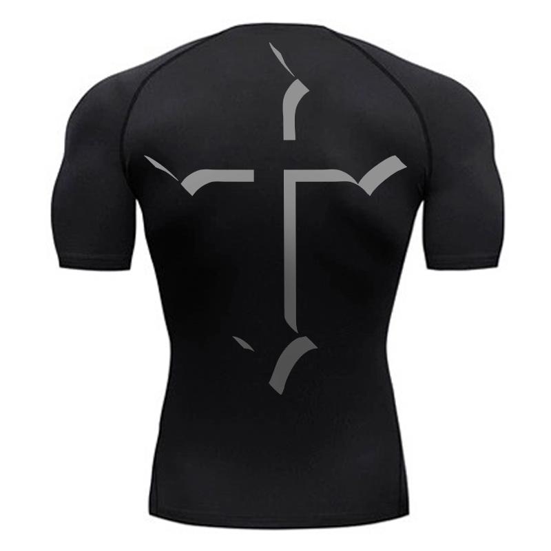 قميص ضغط مطبوع متقاطع للرجال ك - مراجعة Base Layer Top وسعره