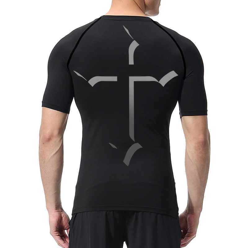 قميص ضغط مطبوع متقاطع للرجال ك - مراجعة Base Layer Top وسعره