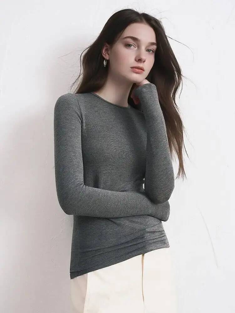بلوزة نسائية من مزيج الكشمير ب - مراجعة Base Layer Top وسعره